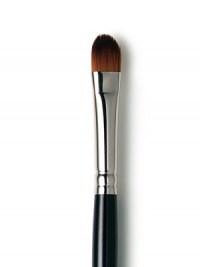 Contains the highest quality synthetic fibers for providing a sheer & even application of Eye Basics and Eye Colour. The synthetic brush lends itself to being able to deposit colour in fewer strokes in order to have perfect control of creme eye products. Using the back of your hand as a palette, dab a small amound of desired eye product onto it, work colour into the bristles and apply directly to the eyelid where desired. Contains the highest quality synthetic fibers for providing a sheer & even application of Eye Basics and Eye Colour. The synthetic brush lends itself to being able to deposit colour in fewer strokes in order to have perfect control of creme eye products. Using the back of your hand as a palette, dab a small amound of desired eye product onto it, work colour into the bristles and apply directly to the eyelid where desired.