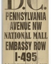 Washington DC 10x24 Artistic Planked Wood Sign by Cory Steffen