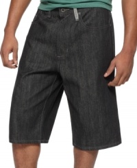 Redefine your warm-weather wardrobe with the streetwise styling of these denim shorts from Sean John. Redefine your warm-weather wardrobe with the streetwise styling of these denim shorts from Sean John.