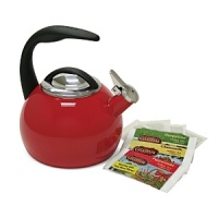 Commemorating its 40th year in business, Chantal offers an elegant new tea kettle in a vibrant, celebratory color. Commemorating its 40th year in business, Chantal offers an elegant new tea kettle in a vibrant, celebratory color.