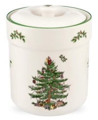 With an historic pattern starring the most cherished symbol of the season, Spode's Christmas Tree canister is a festive gift to holiday homes. Perfect for storing (and hiding!) Christmas treats. With an historic pattern starring the most cherished symbol of the season, Spode's Christmas Tree canister is a festive gift to holiday homes. Perfect for storing (and hiding!) Christmas treats.