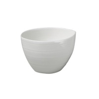 Sasaki Spin White Sugar Bowl with Lid Sasaki Spin White Sugar Bowl with Lid