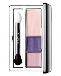 Creamy, intense shadows build quickly, blend easily to a wash of long-lasting colour. Three coordinating shades for a wardrobe of possibilities. Each can be worn alone, as pairs, or layered together. Sleek, transparent-bottom case makes it easy to select shades. Ophthalmologist tested. Creamy, intense shadows build quickly, blend easily to a wash of long-lasting colour. Three coordinating shades for a wardrobe of possibilities. Each can be worn alone, as pairs, or layered together. Sleek, transparent-bottom case makes it easy to select shades. Ophthalmologist tested.