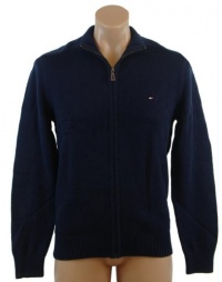 Tommy Hilfiger Mens Full-Zip Cardigan Sweater - L - Navy Tommy Hilfiger Mens Full-Zip Cardigan Sweater - L - Navy