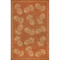 Tommy Bahama Rugs Thatcher Pineapple Terracotta Indoor / Outdoor Rug 4'11 x 7'6 Tommy Bahama Rugs Thatcher Pineapple Terracotta Indoor / Outdoor Rug 4'11 x 7'6