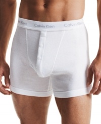 Offering superior comfort and support, these cotton boxer briefs from Calvin Klein are a must-have for guys of all ages. Offering superior comfort and support, these cotton boxer briefs from Calvin Klein are a must-have for guys of all ages.