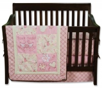 Trend Lab 4 Piece Crib Bedding Set, Rock Angel Trend Lab 4 Piece Crib Bedding Set, Rock Angel