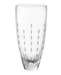 Style and quality go hand-in-hand in the Modern Love vase, featuring radiant crystal with striking clarity and a delicate cut motif by Monique Lhuillier. Style and quality go hand-in-hand in the Modern Love vase, featuring radiant crystal with striking clarity and a delicate cut motif by Monique Lhuillier.