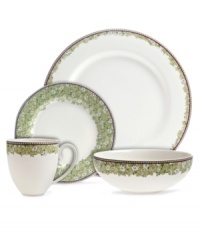 A pattern with a past, the Daisy Green place setting is adorned with verdant blooms plucked from Monsoon's textile archives. Denby bone china brings modern durability to a look of vintage charm. A pattern with a past, the Daisy Green place setting is adorned with verdant blooms plucked from Monsoon's textile archives. Denby bone china brings modern durability to a look of vintage charm.