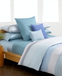 Featuring an intricate weave that evokes the look of woven tiles, this Calvin Klein decorative pillow accents your bed with smart, modern flair. Also features pure cotton. (Clearance) Featuring an intricate weave that evokes the look of woven tiles, this Calvin Klein decorative pillow accents your bed with smart, modern flair. Also features pure cotton. (Clearance)