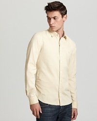 The understated color of this handsome shirt demonstrates your keen eye for trends. A smart addition to your casual wardrobe from Burberry Brit. The understated color of this handsome shirt demonstrates your keen eye for trends. A smart addition to your casual wardrobe from Burberry Brit.