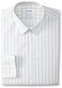 Calvin Klein Men's X Extreme Slim Fit Multi Stripe Dress Shirt