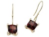 Genuine Garnet Earrings by Effy Collection® in 14 kt Yellow Gold LIFETIME WARRANTY