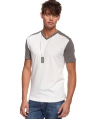Simplify your style this summer with this easy winner of a t-shirt from Kenneth Cole New York. Simplify your style this summer with this easy winner of a t-shirt from Kenneth Cole New York.