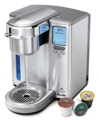 Flavor, freshness and aroma -- one incredible cup at a time. This single-serve, stainless-steel coffee maker from Breville brews the perfect cup without fail, upgraded with new quiet-pump technology and a clever iced beverage function that dispenses a concentrated 3.5-ounce shot of tea or coffee. One-year limited warranty. Model BKC700XL. Flavor, freshness and aroma -- one incredible cup at a time. This single-serve, stainless-steel coffee maker from Breville brews the perfect cup without fail, upgraded with new quiet-pump technology and a clever iced beverage function that dispenses a concentrated 3.5-ounce shot of tea or coffee. One-year limited warranty. Model BKC700XL.