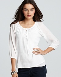 Velvet by Graham & Spencer Top - Ingrid Woven Velvet by Graham & Spencer Top - Ingrid Woven