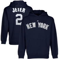 MLB Majestic Derek Jeter New York Yankees #2 Youth Name & Number Hoodie - Navy Blue MLB Majestic Derek Jeter New York Yankees #2 Youth Name & Number Hoodie - Navy Blue