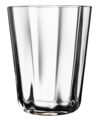 Tumble into artful contemporary style with this beautiful everyday glass. Handmade in Sweden by Kosta Boda and designed by Goran Warff, the Linné collection features softly ribbed bowls and elegant ball stems in heavy crystal. Tumble into artful contemporary style with this beautiful everyday glass. Handmade in Sweden by Kosta Boda and designed by Goran Warff, the Linné collection features softly ribbed bowls and elegant ball stems in heavy crystal.