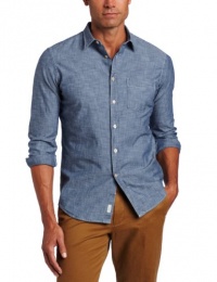 Faconnable Jeans Men's Chambray Button Down Shirt