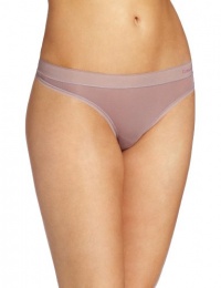Calvin Klein Women's Second Skin Thong, Muted Mauve, Medium Calvin Klein Women's Second Skin Thong, Muted Mauve, Medium