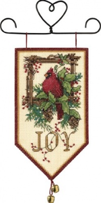 Dimensions Needlecrafts Counted Cross Stitch, Cardinal Joy Mini Banner Dimensions Needlecrafts Counted Cross Stitch, Cardinal Joy Mini Banner