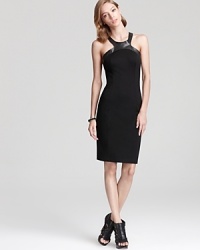 ABS by Allen Schwartz gets edgy with this racer back silhouette, trimmed in leather-like details for downtown chic. ABS by Allen Schwartz gets edgy with this racer back silhouette, trimmed in leather-like details for downtown chic.