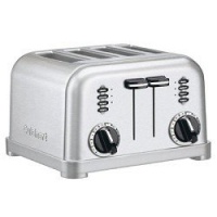 Cuisinart CPT-180W Metal Classic 4-Slice Toaster, White and Stainless Cuisinart CPT-180W Metal Classic 4-Slice Toaster, White and Stainless