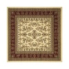 Safavieh LNH331A Lyndhurst Collection Ivory and Rust Square Area Rug, 6-Feet