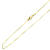 14K Yellow Gold 1.8mm Gucci Flat Mariner Link Chain Necklace 20 W/ Spring-Ring 14K Yellow Gold 1.8mm Gucci Flat Mariner Link Chain Necklace 20 W/ Spring-Ring
