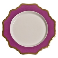 Each individually hand-painted porcelain piece from Anna Weatherly's Anna's Palette collection adds a striking element of design and color to a well-set table. Each individually hand-painted porcelain piece from Anna Weatherly's Anna's Palette collection adds a striking element of design and color to a well-set table.