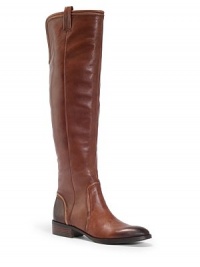THE LOOKAlmond toeSmooth leather upperPartial side zipperPadded insoleStacked heel, 1¼ (30mm)Shaft, 20Leg circumference, 15THE MATERIALLeather upperMan-made liningRubber and man-made soleORIGINImported THE LOOKAlmond toeSmooth leather upperPartial side zipperPadded insoleStacked heel, 1¼ (30mm)Shaft, 20Leg circumference, 15THE MATERIALLeather upperMan-made liningRubber and man-made soleORIGINImported