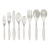 Offered for the first time in a set, the Grace Flatware is understatedly elegant - and a joy to eat with. On each piece, rounded stems taper and then blossom into simple, elegant tines and concave curves. Slight indentations bedeck the stems, like ripples on a calm lake, and for added visual interest, the larger serving pieces are perfected by curlicue cut-outs.·