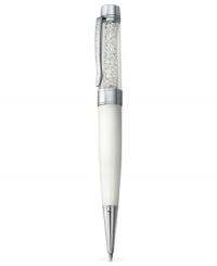 Make lasting memories. Swarovski's crystalline USB pen, with silver-tone and white pearl-colored details, as well as clear crystals, combines a bit of the old with the new in style and function. Approximate size: 5-4/5 x 6/10 inches. Memory 4 GB. Make lasting memories. Swarovski's crystalline USB pen, with silver-tone and white pearl-colored details, as well as clear crystals, combines a bit of the old with the new in style and function. Approximate size: 5-4/5 x 6/10 inches. Memory 4 GB.