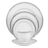 Lenox Pearl Platinum Bone China 5-Piece Place Setting, Service for 1 Lenox Pearl Platinum Bone China 5-Piece Place Setting, Service for 1