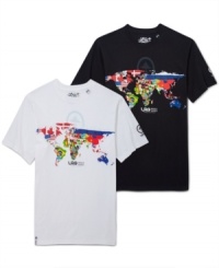 You got the whole world in your hands... eh, maybe just on your chest - in this graphic t-shirt by LRG. You got the whole world in your hands... eh, maybe just on your chest - in this graphic t-shirt by LRG.