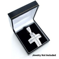 King Ice Black Classic Leatherette Earrings & Pendant Gift Box King Ice Black Classic Leatherette Earrings & Pendant Gift Box