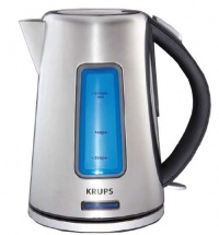 KRUPS BW3990 Prelude Electric Kettle with Blue Lighting Water Level Indicator and Stainless Steel, Silver KRUPS BW3990 Prelude Electric Kettle with Blue Lighting Water Level Indicator and Stainless Steel, Silver