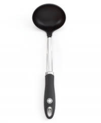 Use the long handle and deep bowl to get to the bottom of large stock pots, lifting whole servings of soup or stew for everyone to enjoy. Limited lifetime warranty. Use the long handle and deep bowl to get to the bottom of large stock pots, lifting whole servings of soup or stew for everyone to enjoy. Limited lifetime warranty.