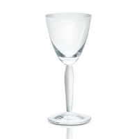 Exquisite crystal stems with frosted, textured stems for utterly elegant entertaining. Exquisite crystal stems with frosted, textured stems for utterly elegant entertaining.