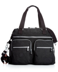 Pack up and get going with this lightweight carryall from Kipling that accommodates everything you need for the gym, work, weekend--whatever. Outfitted in durable nylon with pockets and compartments for secure storage, it boasts super comfortable straps and signature detailing. Pack up and get going with this lightweight carryall from Kipling that accommodates everything you need for the gym, work, weekend--whatever. Outfitted in durable nylon with pockets and compartments for secure storage, it boasts super comfortable straps and signature detailing.