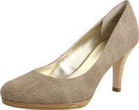 AK Anne Klein Women's Wystere Platform Pump,Taupe Snake,7.5 M US