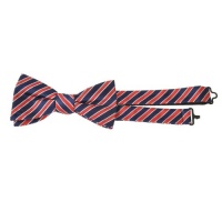 Countess Mara Men's Core Stripe Pre-tied Bow Tie, Red, One Size Countess Mara Men's Core Stripe Pre-tied Bow Tie, Red, One Size