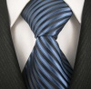 Neckties by Scott Allan, 100% Woven Steel Blue Ties