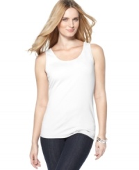 A basic tank from J Jones New York is more than a wardrobe essential -- it's also a layering piece and base for your fabulous spring looks! A basic tank from J Jones New York is more than a wardrobe essential -- it's also a layering piece and base for your fabulous spring looks!