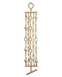 Gleaming gold jewels are key this season, and Lauren Ralph Lauren's five row teardrop bracelet makes a subtle and sophisticated nod to the trend. Gleaming gold jewels are key this season, and Lauren Ralph Lauren's five row teardrop bracelet makes a subtle and sophisticated nod to the trend.