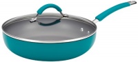 KitchenAid Aluminum Nonstick 11 Covered Deep Skillet, Peacock KitchenAid Aluminum Nonstick 11 Covered Deep Skillet, Peacock