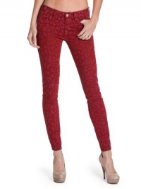 GUESS Brittney Ankle Skinny Colored Leopard Je, RED SEA (24) GUESS Brittney Ankle Skinny Colored Leopard Je, RED SEA (24)