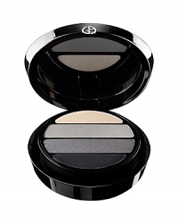 The Eyes to Kill palette includes extraordinary matte color that easily blends with an exceptionally luminous satin veil-for crease-proof makeup that lasts for hours. A palette of four harmonious colors instinctively follows the natural approach to eye makeup, for long-lasting, intense matte-ness. Technology: The Giorgio Armani Laboratories have developed a new formula that reconciles high color saturation with a matte finish by using a coating of soft-touch powders. This technology makes it possible to use an exceptionally high percentage of pure pigments for more intense, ultra-saturated color. Eyes to Kill palette colors were crafted like Mr. Armani designs fashion: to enhance women's elegance and power of seduction. -Linda Cantello, International Makeup Artist for Giorgio Armani Cosmetics The Eyes to Kill palette includes extraordinary matte color that easily blends with an exceptionally luminous satin veil-for crease-proof makeup that lasts for hours. A palette of four harmonious colors instinctively follows the natural approach to eye makeup, for long-lasting, intense matte-ness. Technology: The Giorgio Armani Laboratories have developed a new formula that reconciles high color saturation with a matte finish by using a coating of soft-touch powders. This technology makes it possible to use an exceptionally high percentage of pure pigments for more intense, ultra-saturated color. Eyes to Kill palette colors were crafted like Mr. Armani designs fashion: to enhance women's elegance and power of seduction. -Linda Cantello, International Makeup Artist for Giorgio Armani Cosmetics