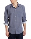 Calvin Klein Jeans Men's End On End Long Sleeve Woven Shirt