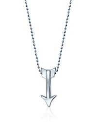 What's your sign? This beautifully rendered Arrow pendant necklace will help your stars align in polished sterling silver.